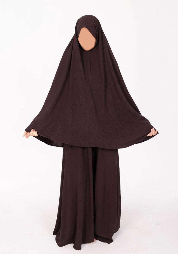 Cocoa Abaya & Khimar Set
