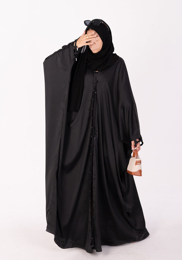 Black Silk Abaya