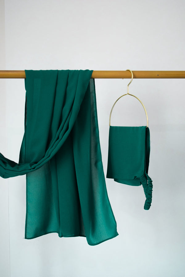 Light Emerald Hijab & Niqab Set