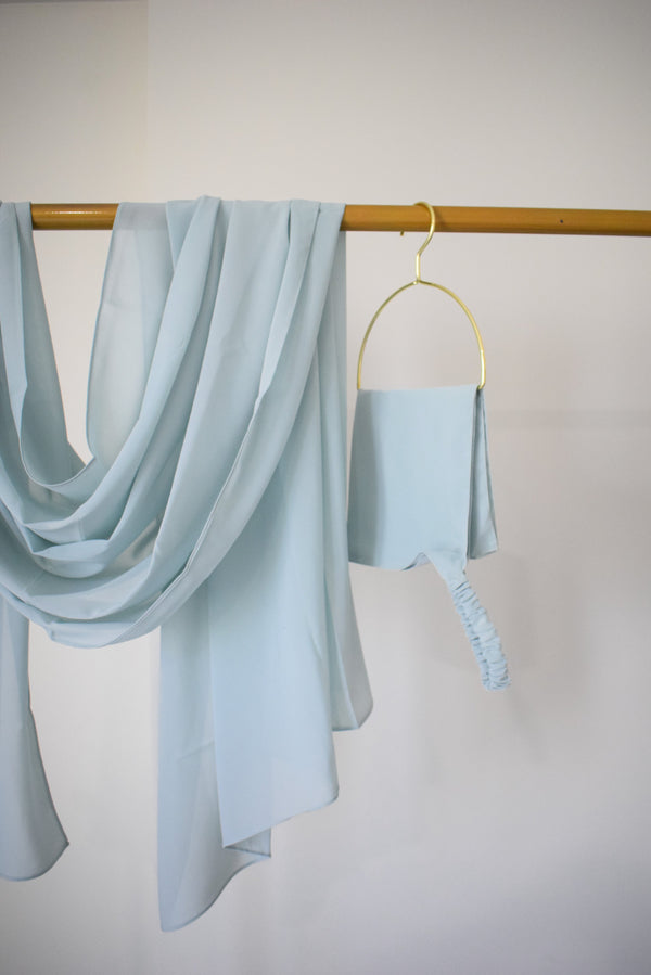 Seafoam Mint Hijab & Niqab Set