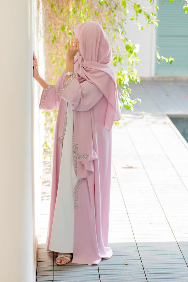 Noura Abaya Set - Pink