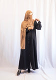 Vital Button Down Abaya - Black