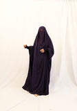 French Jilbab - Aubergine