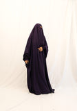 French Jilbab - Aubergine